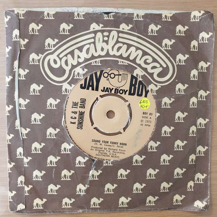 K C & The Sunshine Band  Sound Your Funky Horn - Vinyl 7" Record - Very-Good+ Quality (VG+) (A...