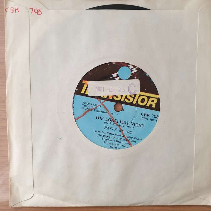 Patty Brard  Hold On To Love - Vinyl 7" Record - Very-Good+ Quality (VG+) (verygoodplus7)