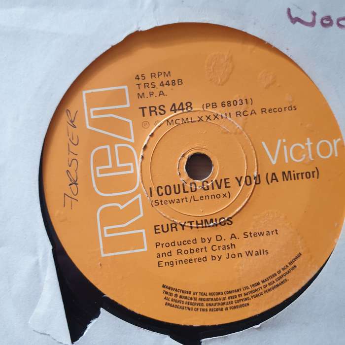 Eurythmics  Sweet Dreams (Are Made Of This)  - Vinyl 7" Record - Very-Good- Quality (VG-) (min...