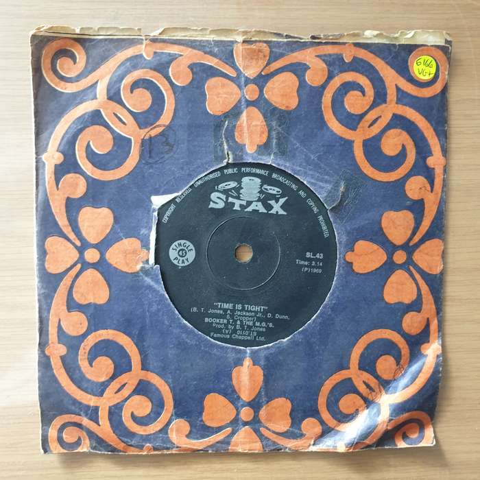 Booker T. & The M.G.'s  Time Is Tight (Rhodesia) - Vinyl 7" Record - Very-Good+ Quality (VG+) ...