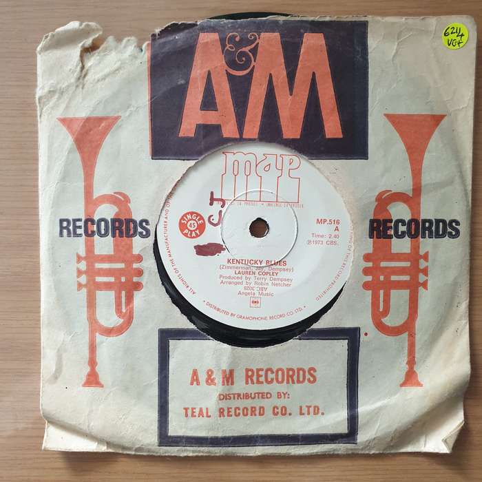 Lauren Copley  Kentucky Blues/ Daydreamer - Vinyl 7" Record - Very-Good+ Quality (VG+) (verygo...