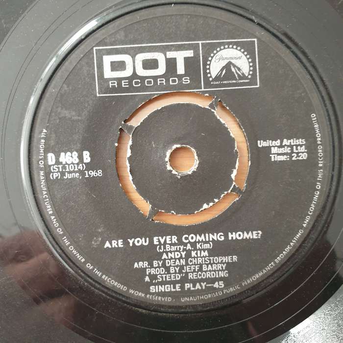 Andy Kim  How'd We Ever Get This Way? - Vinyl 7" Record - Very-Good+ Quality (VG+) (verygoodpl...