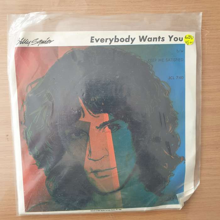 Billy Squier  Everybody Wants You - Vinyl 7" Record - Very-Good+ Quality (VG+) (verygoodplus7)