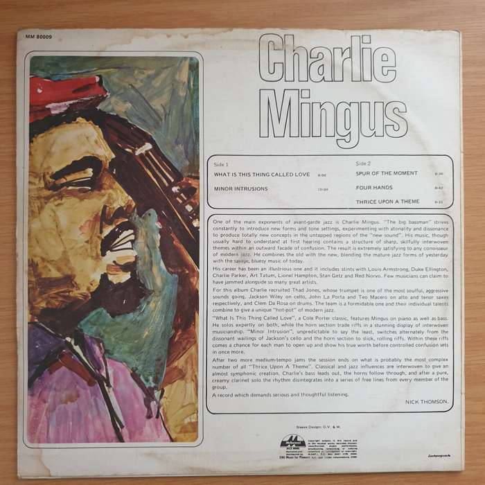 Charlie Mingus  Charlie Mingus - Vinyl LP Record - Very-Good+ Quality (VG+) (verygoodplus)