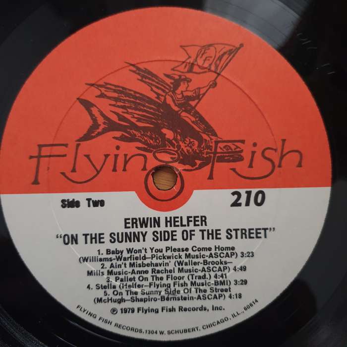 Erwin Helfer & Friends  On The Sunny Side Of The Street - Vinyl LP Record - Very-Good+ Quality...