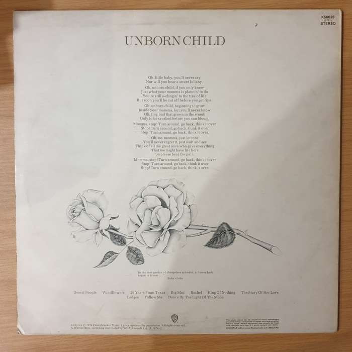 Seals & Crofts  Unborn Child with Lyrics Inner - Vinyl LP Record - Very-Good+ Quality (VG+)