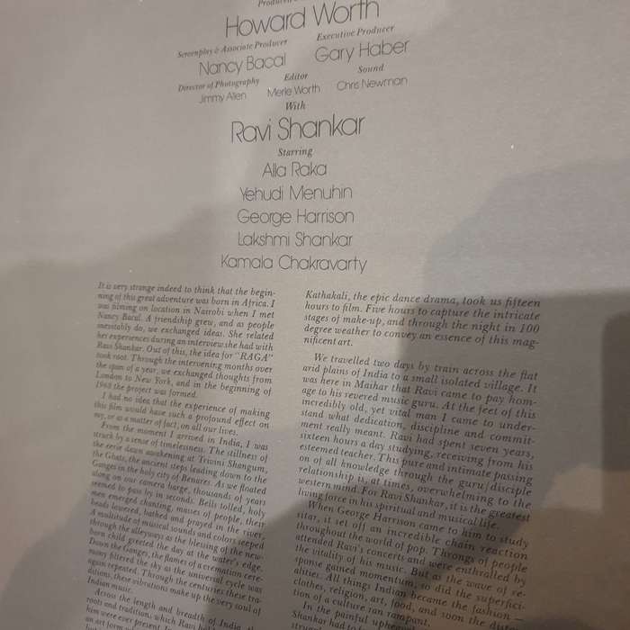 Ravi Shankar  Raga (Original Soundtrack Album) - Vinyl LP Record - Very-Good+ Quality (VG+) (v...