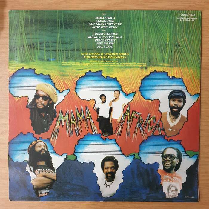 Peter Tosh  Mama Africa - Vinyl LP Record - Very-Good+ Quality (VG+)