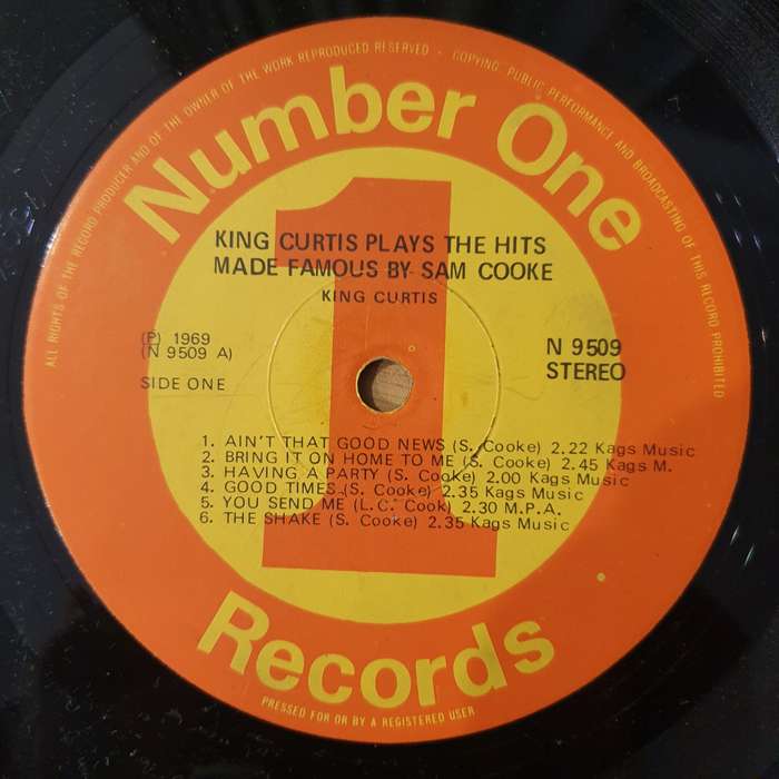 King Curtis  Plays The Hits Made Famous By Sam Cooke - Vinyl LP Record - Very-Good+ Quality (V...