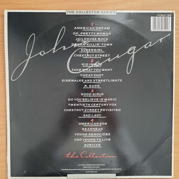 John Cougar  The Collection - Double Vinyl LP Record - Very-Good+ Quality (VG+)