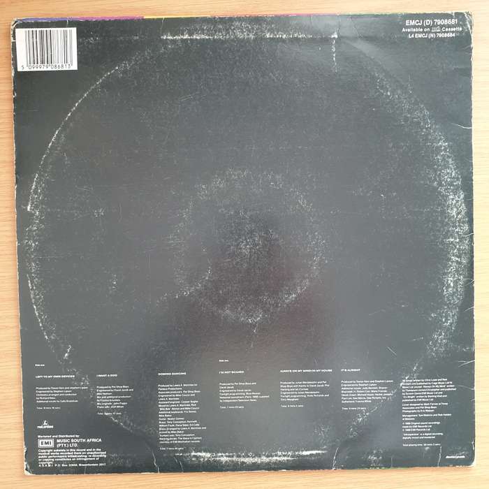 Pet Shop Boys  Introspective - Vinyl LP Record - Very-Good+ Quality (VG+)