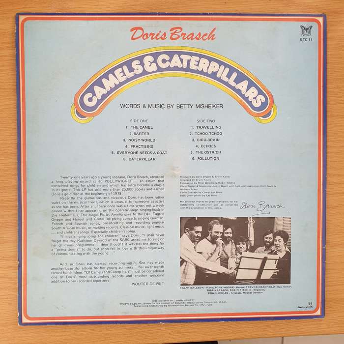 Doris Brasch - Camels & Caterpillars - Vinyl LP Record - Very-Good+ Quality (VG+) (verygoodplus)