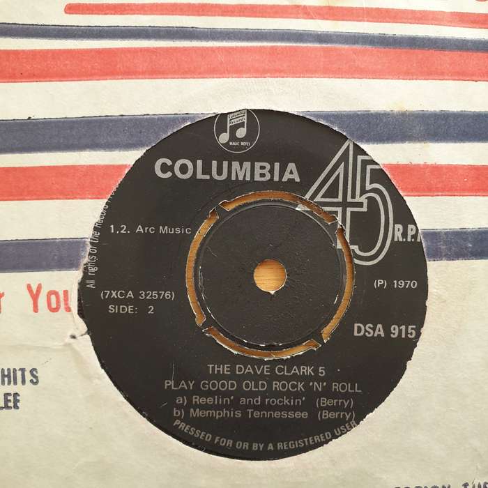 The Dave Clark Five  Play Good Old Rock 'N' Roll - Vinyl 7" Record - Very-Good Quality (VG)  (...