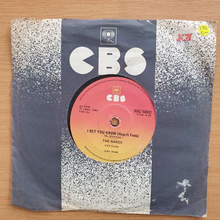 The Narcs  Heart & Soul - Vinyl 7" Record - Very-Good+ Quality (VG+) (verygoodplus7)