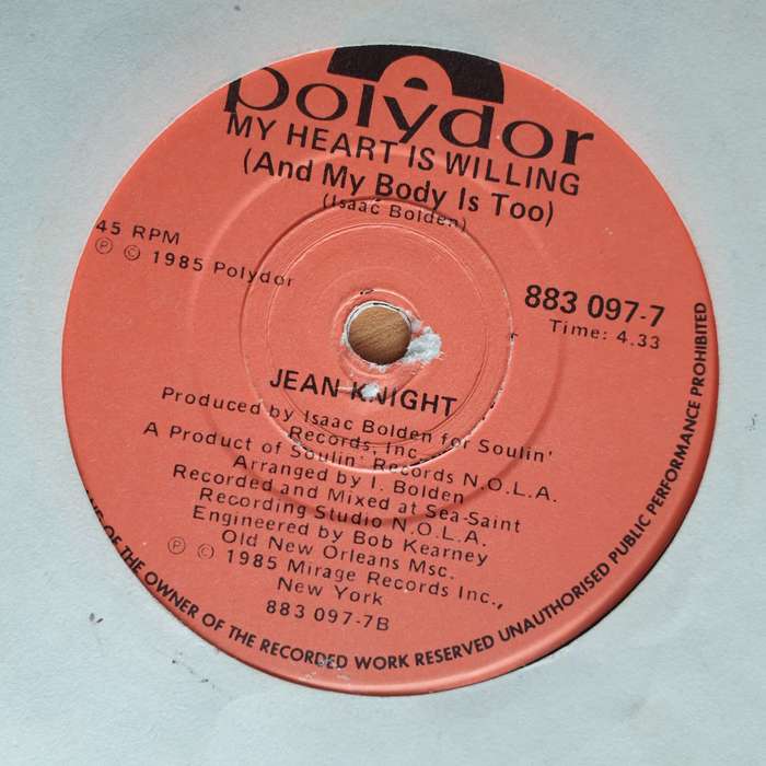 Jean Knight  My Toot Toot - Vinyl 7" Record - Very-Good+ Quality (VG+) (verygoodplus7)