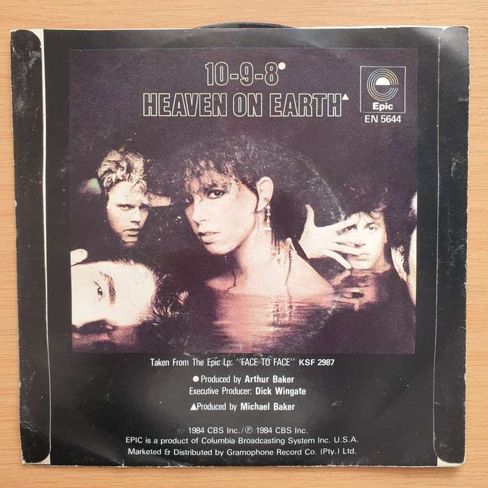 Face To Face  10-9-8 - Vinyl 7" Record - Very-Good+ Quality (VG+) (verygoodplus7)