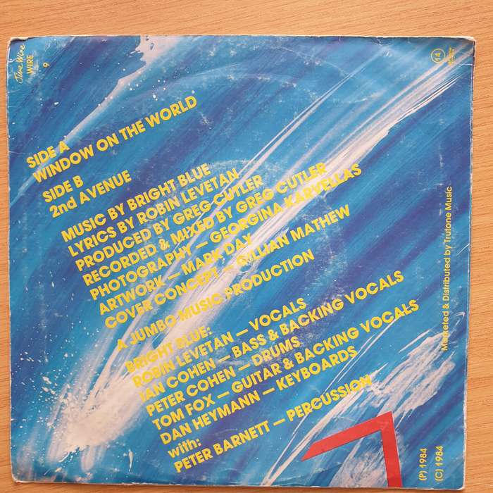 Bright Blue  Window On The World - Vinyl 7" Record - Very-Good+ Quality (VG+) (verygoodplus7)