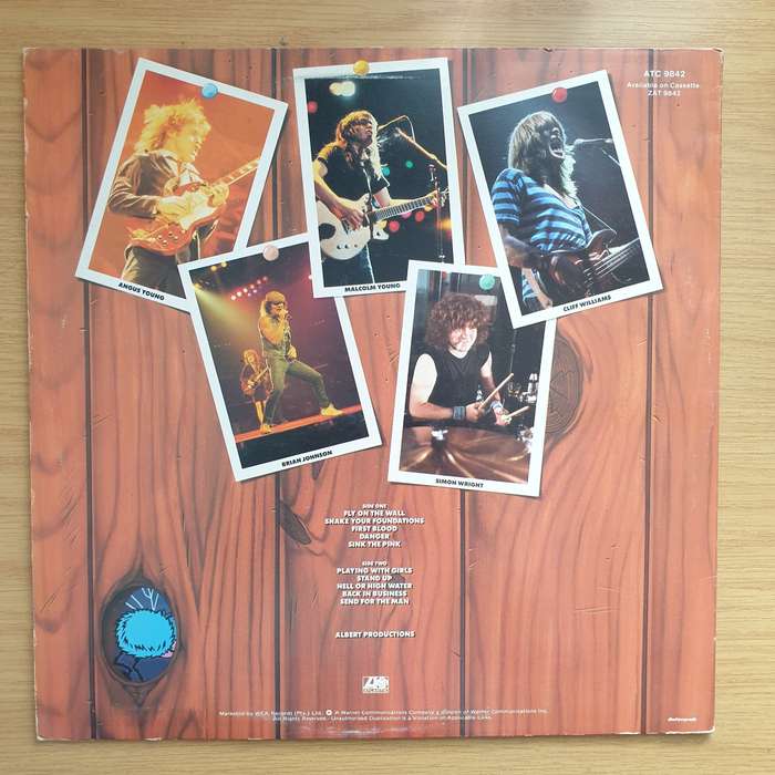 AC/DC  Fly On The Wall  Vinyl LP Record - Very-Good+ Quality (VG+) (verygoodplus)