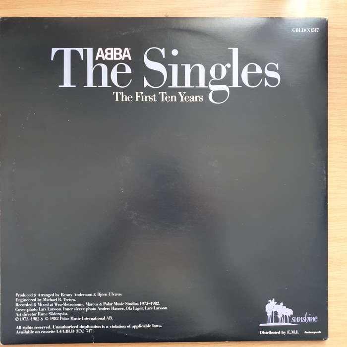 ABBA  The Singles - The First Ten Years  - Double Vinyl LP Record - Very-Good+ Quality (VG+)