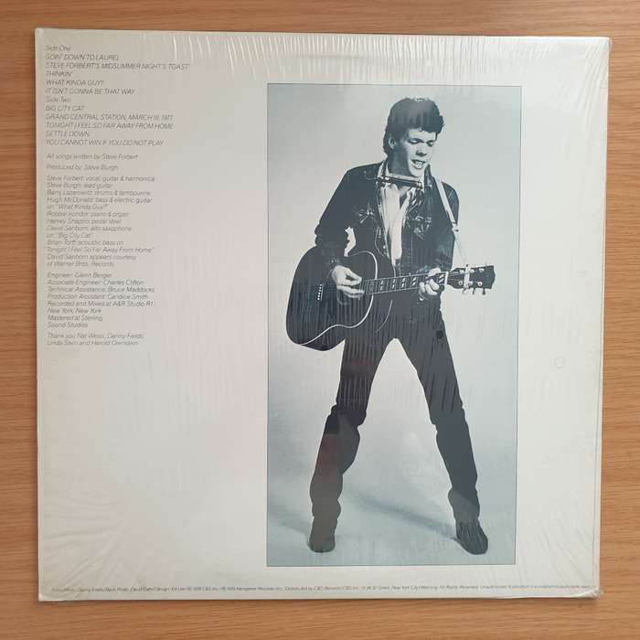 Steve Forbert  Alive On Arrival -  Vinyl LP Record - Very-Good+ Quality (VG+)