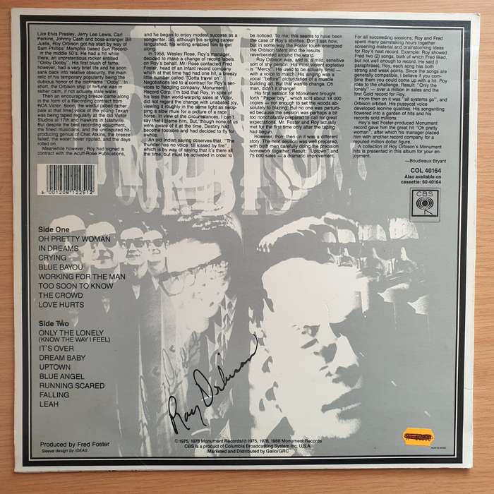 Roy Orbison  The Roy Orbison Collection - Vinyl LP Record - Very-Good+ Quality (VG+) (verygood...