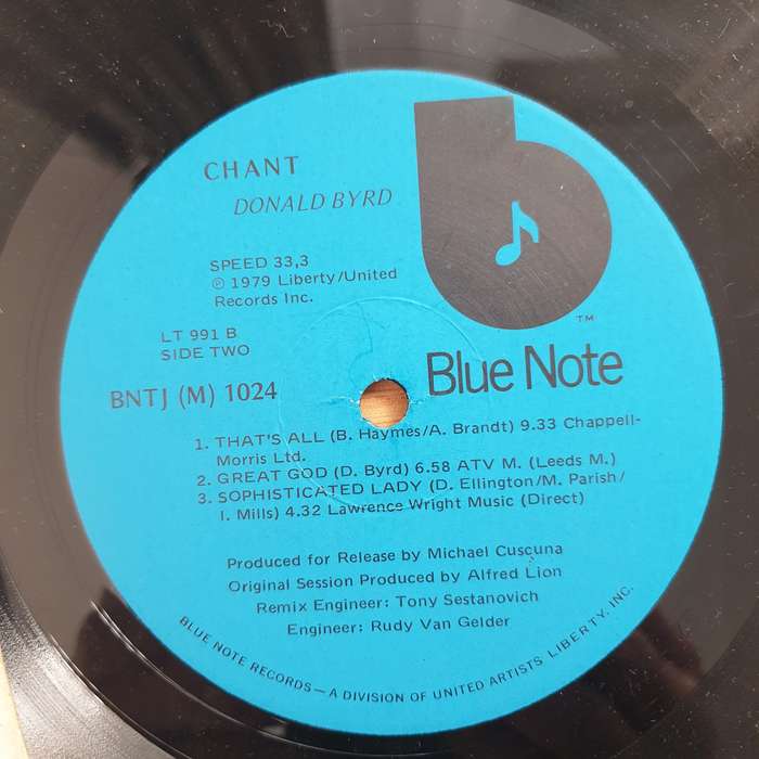 Donald Byrd  Chant  Vinyl LP Record - Very-Good+ Quality (VG+) (verygoodplus)