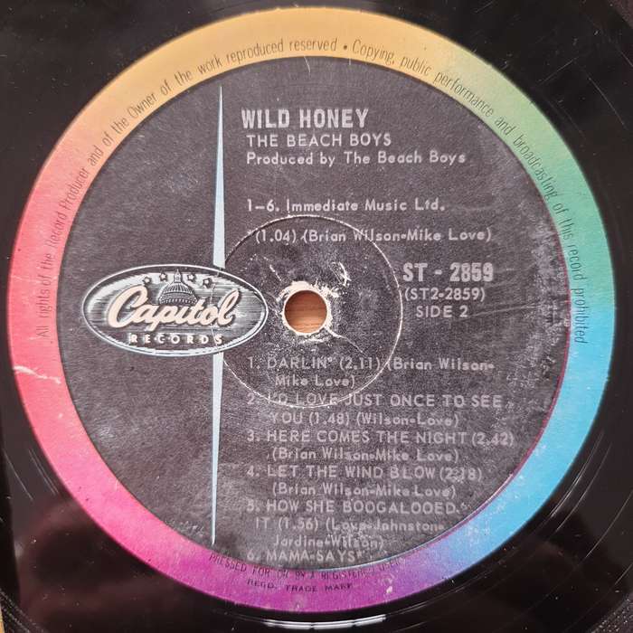 The Beach Boys  Wild Honey  Vinyl LP Record - Very-Good Quality (VG) (verry)