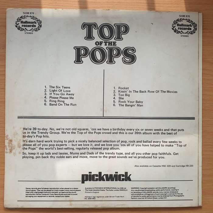 Top Of The Pops - Vinyl LP Record - Very-Good- Quality (VG-)