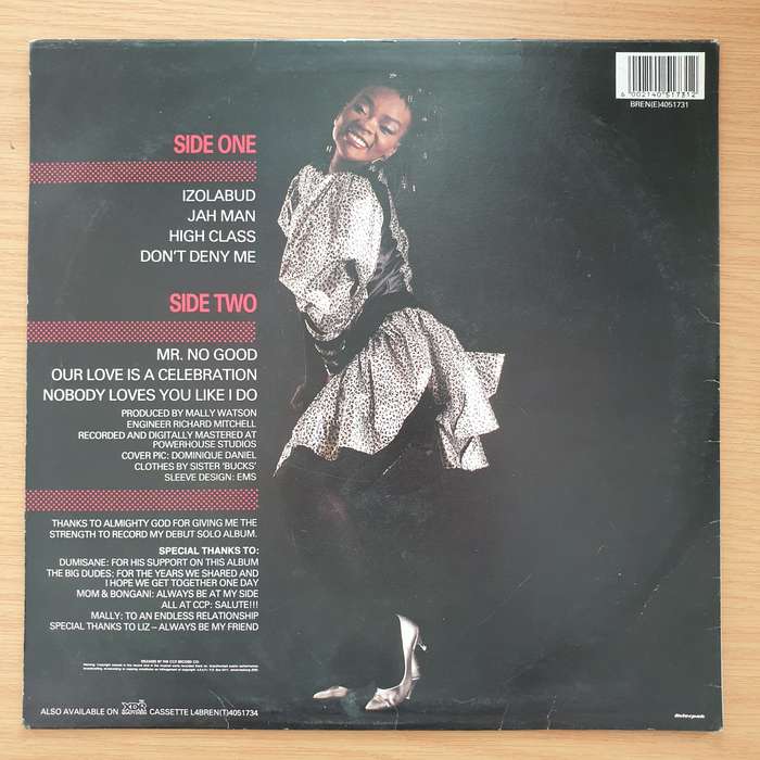 Brenda Fassie  Brenda - Vinyl LP Record - Very-Good+ Quality (VG+) (verygoodplus)