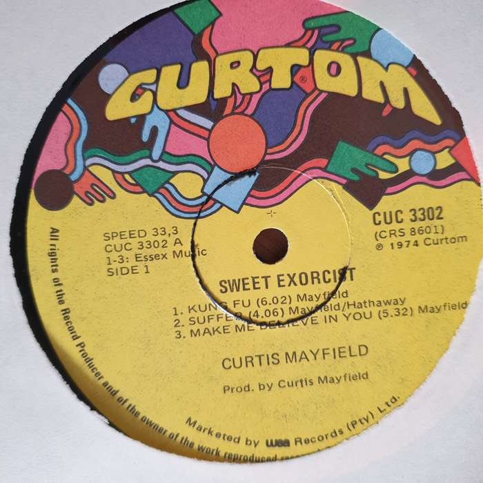 Curtis Mayfield  Sweet Exorcist - Vinyl LP Record - Very-Good+ Quality (VG+) (verygoodplus)
