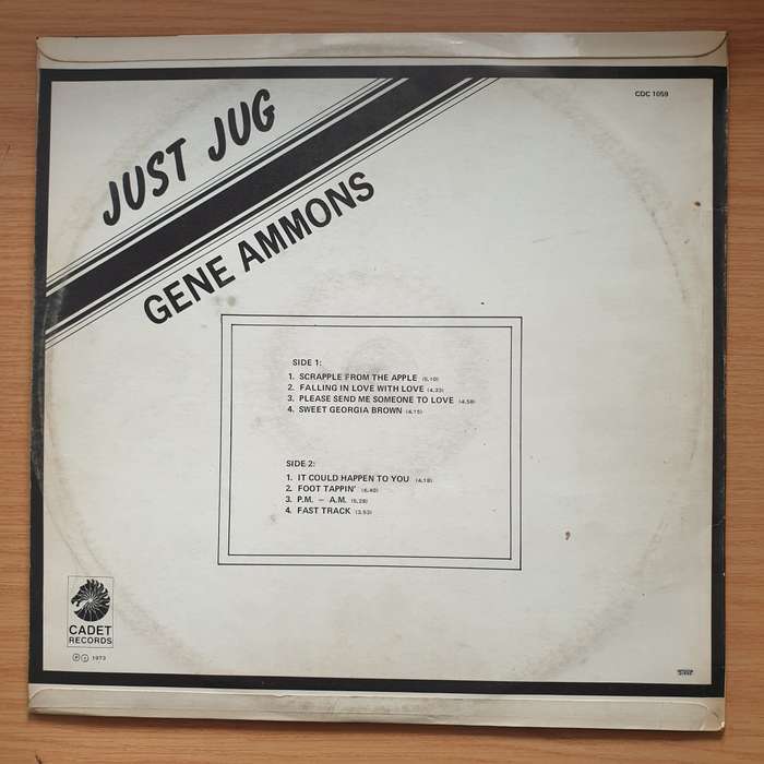 Gene Ammons  Just Jug -  Vinyl LP Record - Very-Good+ Quality (VG+)