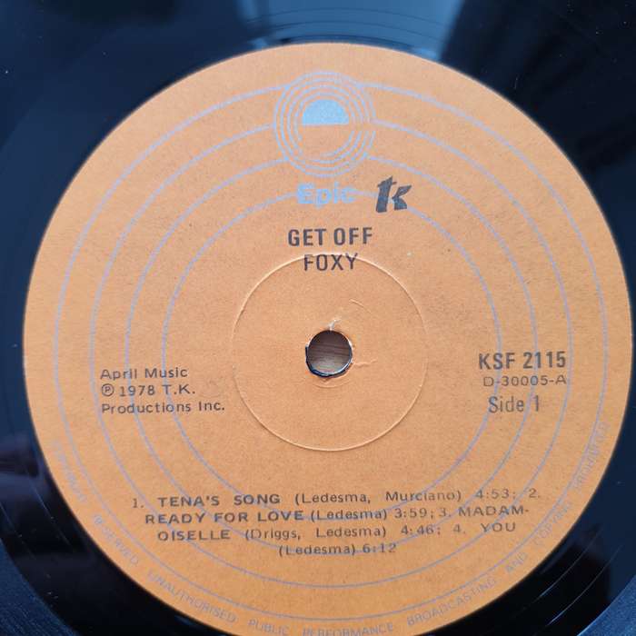 Foxy - Get Off  - Vinyl LP Record - Very-Good+ Quality (VG+)
