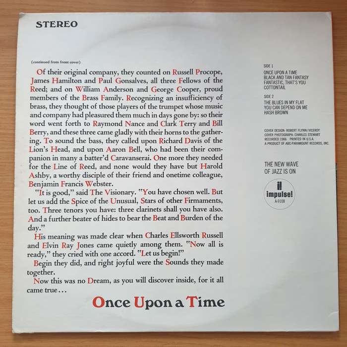 Earl Hines  Once Upon A Time  Vinyl LP Record - Very-Good+ Quality (VG+)