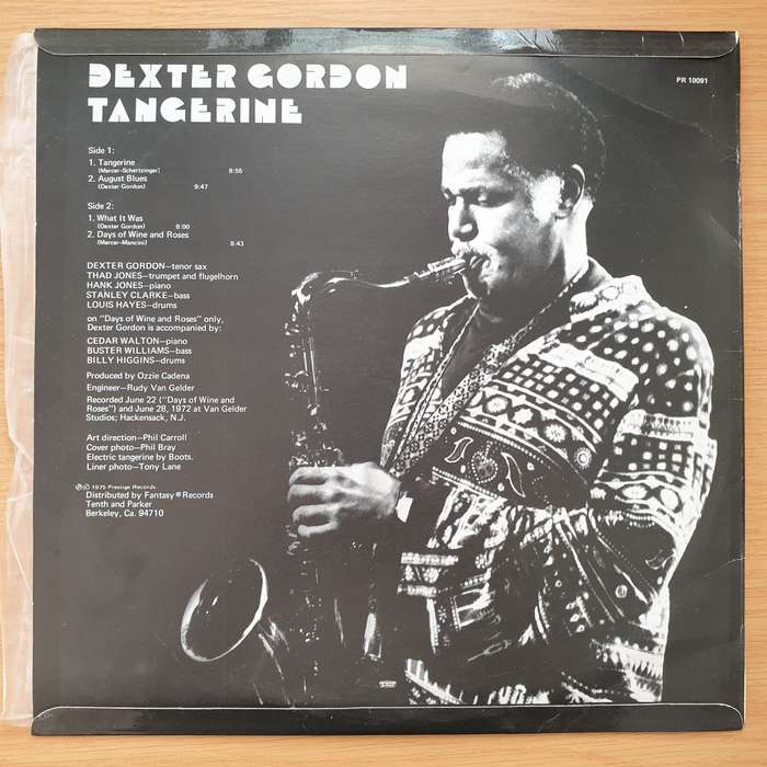 Dexter Gordon  Tangerine - Vinyl LP Record - Very-Good+ Quality (VG+)