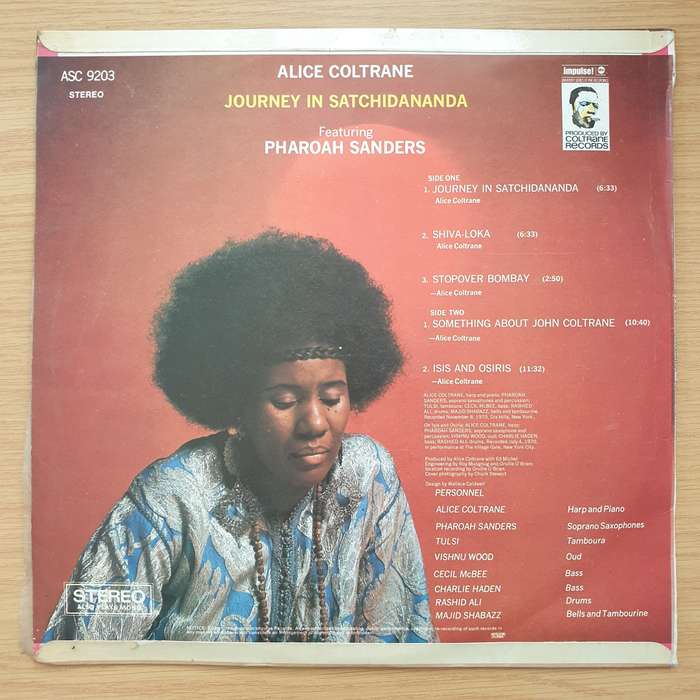Alice Coltrane Featuring Pharoah Sanders  Journey In Satchidananda - Vinyl LP Record - Very-Go...