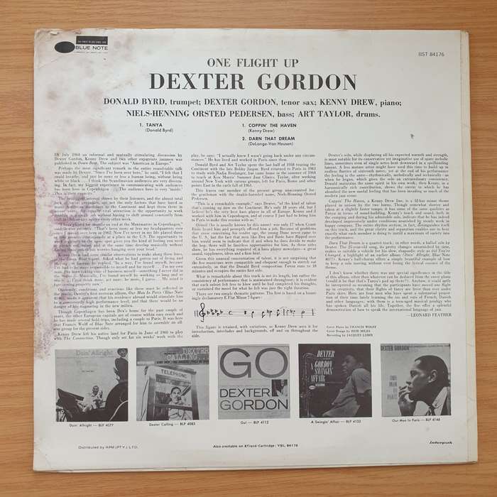 Dexter Gordon  One Flight Up - Vinyl LP Record - Very-Good+ Quality (VG+)