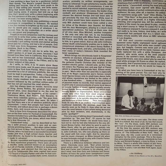 Cannonball Adderley  Cannonball And Eight Giants - Vinyl LP Record - Very-Good+ Quality (VG+)