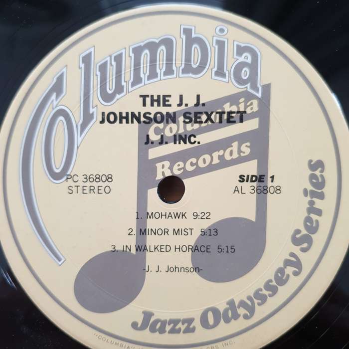 J.J. Johnson Sextet  J.J. Inc. - Vinyl LP Record - Very-Good+ Quality (VG+)