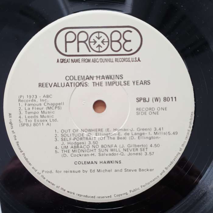 Coleman Hawkins  Reevaluations: The Impulse Years - Double Vinyl LP Record - Very-Good+ Qualit...