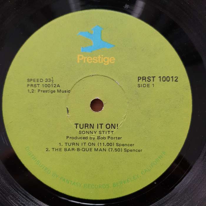 Sonny Stitt  Turn It On!  Vinyl LP Record - Very-Good+ Quality (VG+) (verygoodplus)