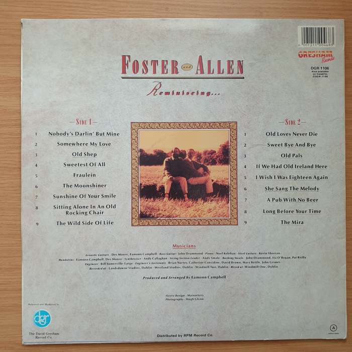 Foster and Allen - Reminiscing... - Vinyl LP Record - Very-Good+ Quality (VG+) (verygoodplus)