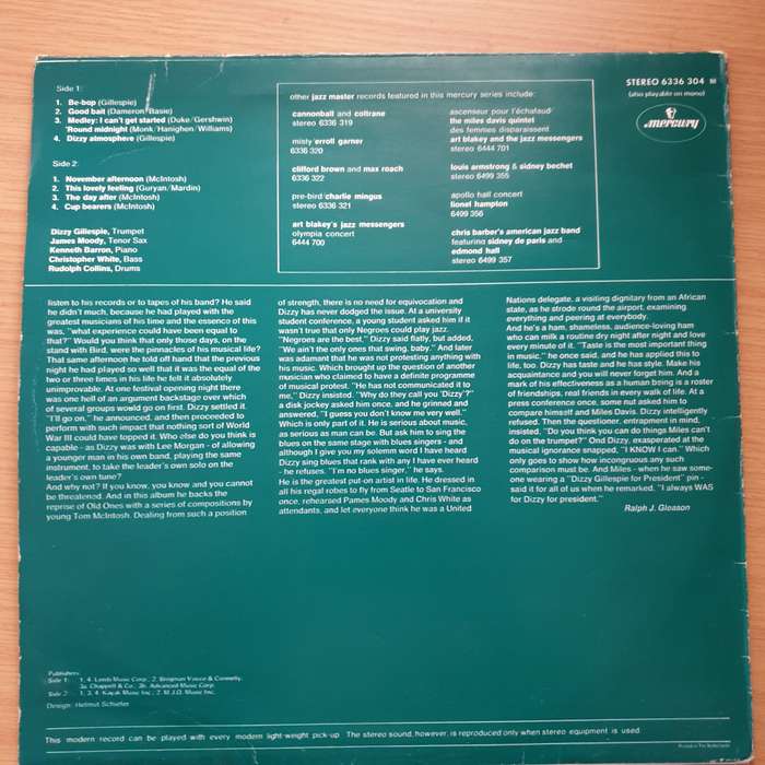 Dizzy Gillespie  Something Old, Something New (Netherlands Pressing) - Vinyl LP Record - Very-...