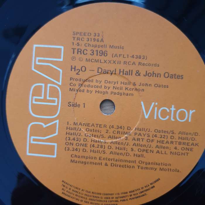 Daryl Hall + John Oates  HO (TRC) - Vinyl LP Record  (VG+)