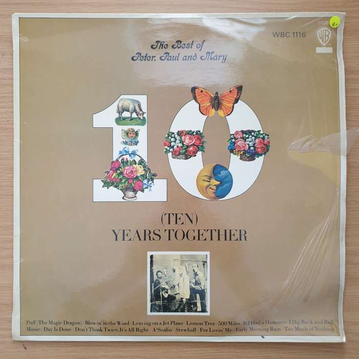 The Best Of Peter Paul and Mary - Ten Years Together - Vinyl LP Record - Very-Good+ Quality (VG+)...