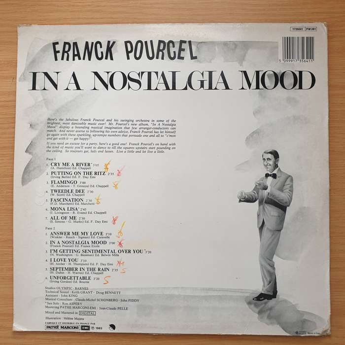 Franck Pourcel  In A Nostalgia Mood  Vinyl LP Record - Very-Good+ Quality (VG+) (verygoodplus)