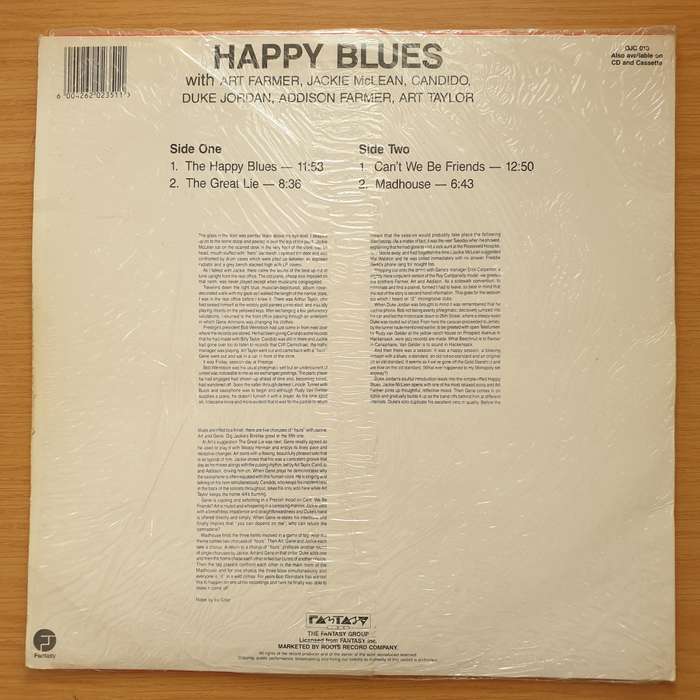 Gene Ammons  The Happy Blues (OJC) -  Vinyl LP Record - Very-Good Quality (VG)  (verry)