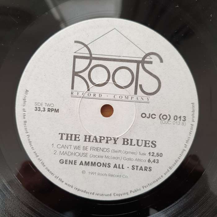 Gene Ammons  The Happy Blues (OJC) -  Vinyl LP Record - Very-Good Quality (VG)  (verry)