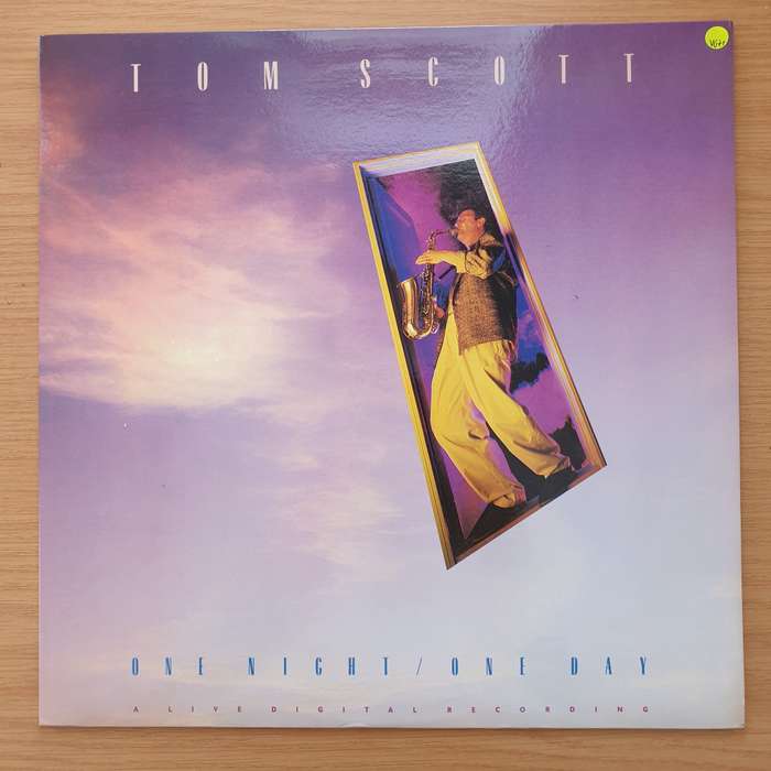 Tom Scott  One Night / One Day - Vinyl LP Record - Very-Good+ Quality (VG+) (verygoodplus)