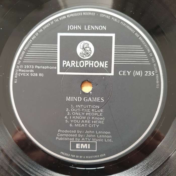 John Lennon - Mind Games (Celebrity) - Vinyl LP Record - Very-Good+ Quality (VG+)