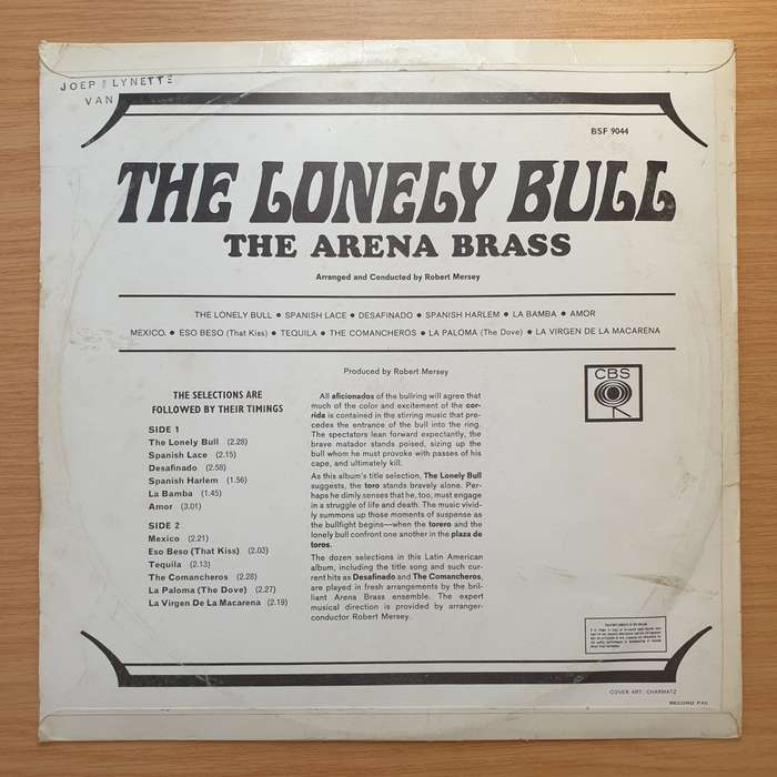 Herb Alpert & The Tijuana Brass  The Lonely Bull - Vinyl LP Record - Very-Good+ Quality (VG+) ...